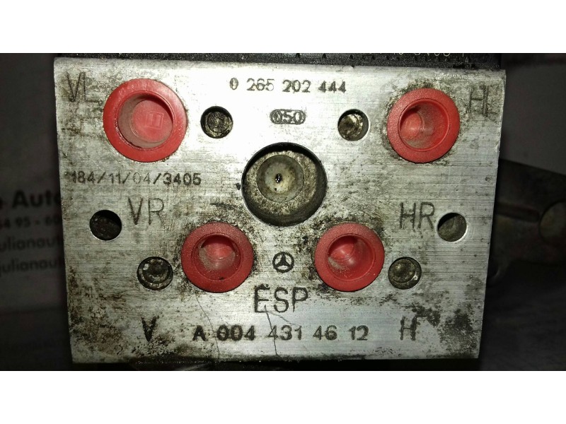 Recambio de abs para mercedes-benz clase s (w220) berlina 320 cdi (220.026) referencia OEM IAM A0044314612H 0265202444 