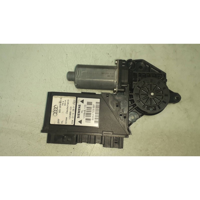 Recambio de motor elevalunas trasero izquierdo para audi a4 berlina (8e) 2.5 tdi quattro (132kw) referencia OEM IAM 8E0959801A 0