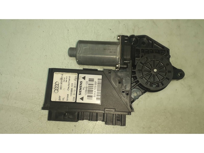 Recambio de motor elevalunas trasero izquierdo para audi a4 berlina (8e) 2.5 tdi quattro (132kw) referencia OEM IAM 8E0959801A 0