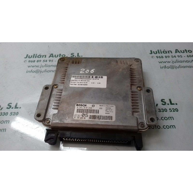 Recambio de centralita motor uce para peugeot 206 berlina xs referencia OEM IAM 0218010250 11840141 BOSCH