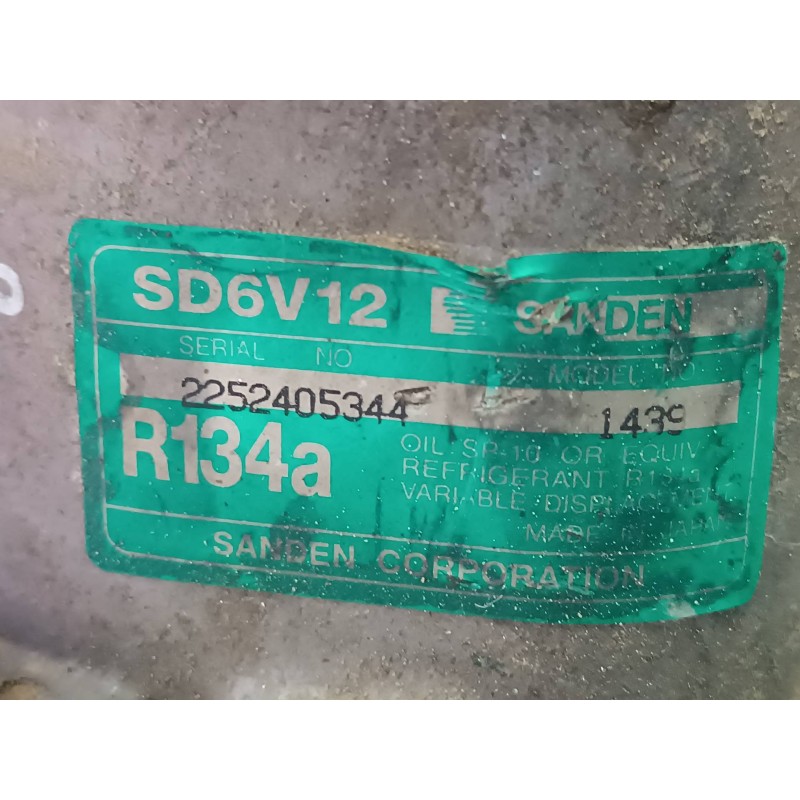 Recambio de compresor aire acondicionado para citroen c3 1.4 hdi premier referencia OEM IAM SD6V12 SD6V12 SANDEN