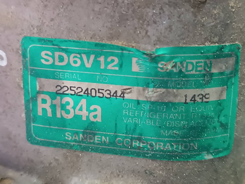 Recambio de compresor aire acondicionado para citroen c3 1.4 hdi premier referencia OEM IAM SD6V12 SD6V12 SANDEN