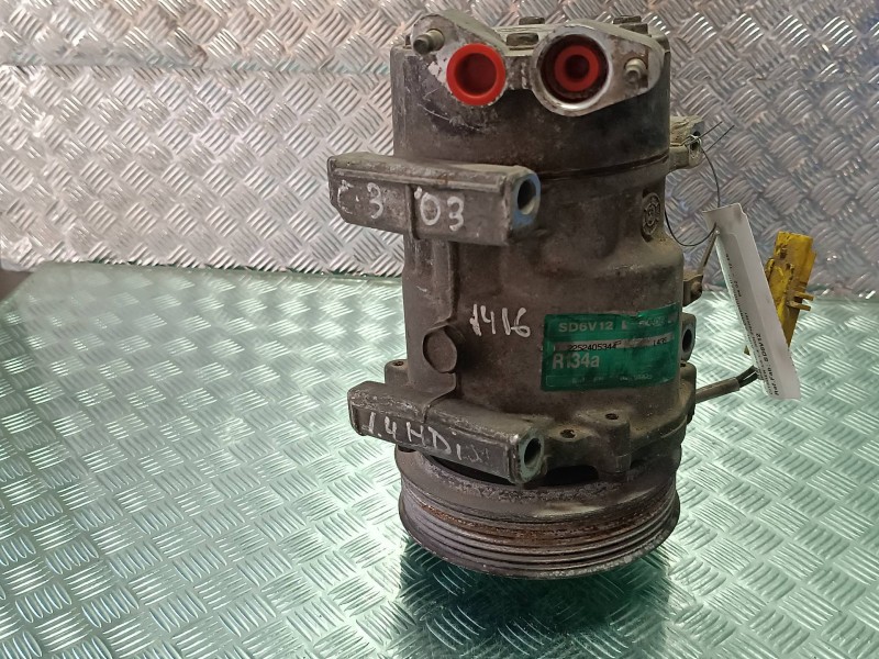 Recambio de compresor aire acondicionado para citroen c3 1.4 hdi premier referencia OEM IAM SD6V12 SD6V12 SANDEN