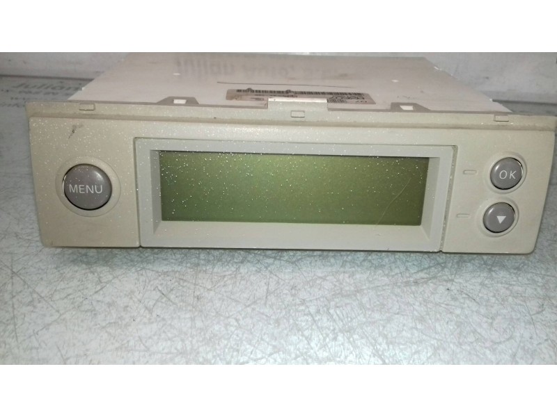 Recambio de pantalla multifuncion para nissan micra (k12e) acenta referencia OEM IAM AX607 4X51953 