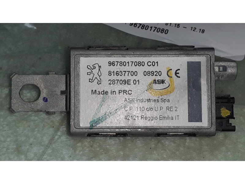 Recambio de modulo electronico para peugeot 308 style referencia OEM IAM 9678017080 81637700 AMPLIFICADOR ANTENA