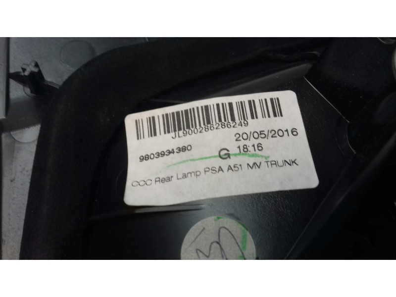 Recambio de piloto trasero izquierdo interior para citroen c3 feel referencia OEM IAM 9803934380 9685225580 VALEO