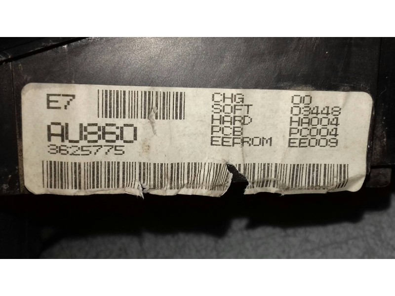 Recambio de cuadro instrumentos para nissan primera berlina (p12) acenta referencia OEM IAM AU860 AU8603625775  Recambio de cuadro instrumentos para nissan primera berlina (p12) acenta referencia OEM IAM AU860 AU8603625775