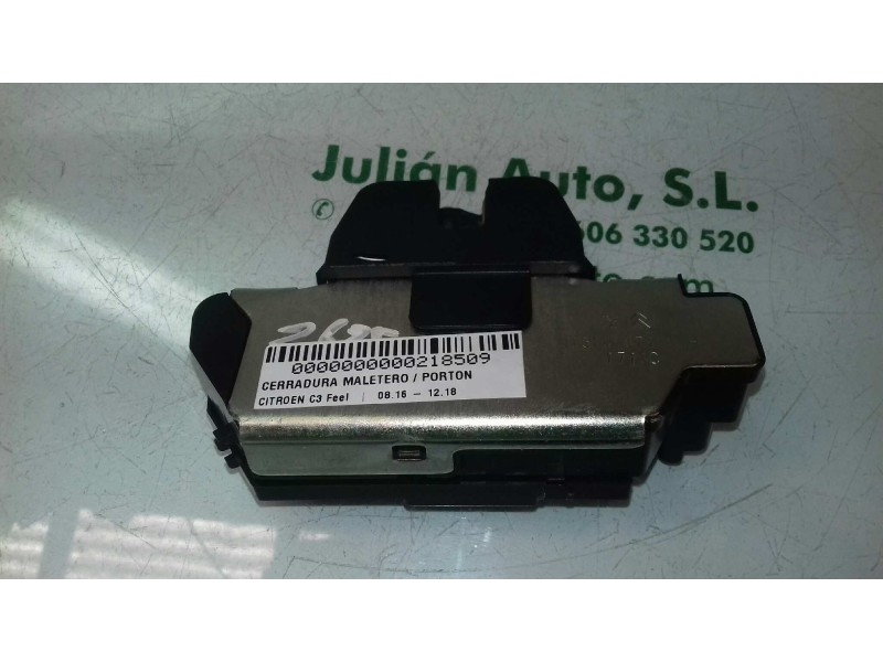 Recambio de cerradura maletero / porton para citroen c3 feel referencia OEM IAM 9151487499H WB3122590 9684649690