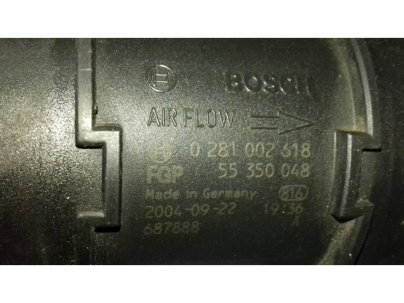 Recambio de caudalimetro para opel astra h berlina cosmo referencia OEM IAM 0281002618 55350048 BOSCH