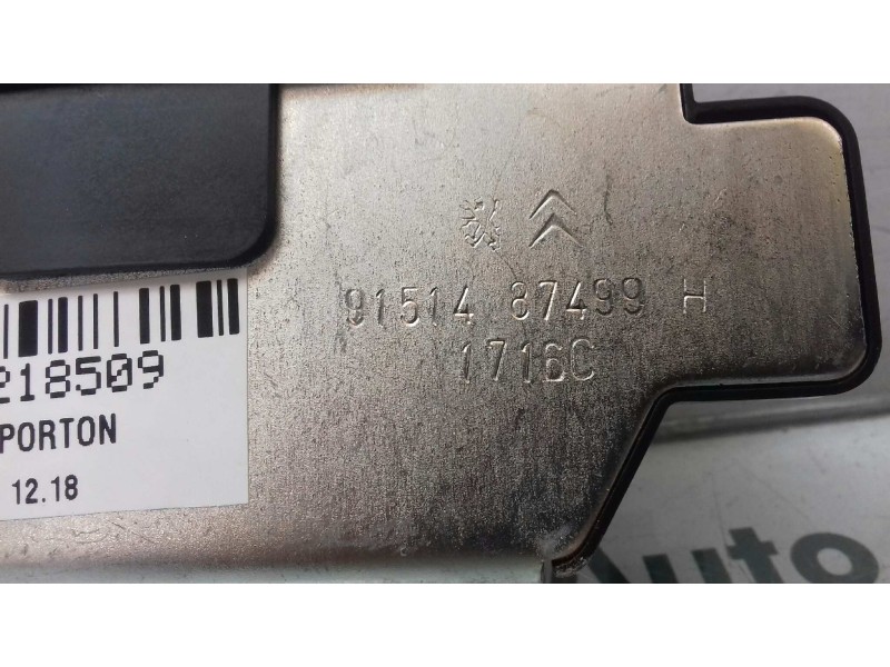 Recambio de cerradura maletero / porton para citroen c3 feel referencia OEM IAM 9151487499H WB3122590 9684649690