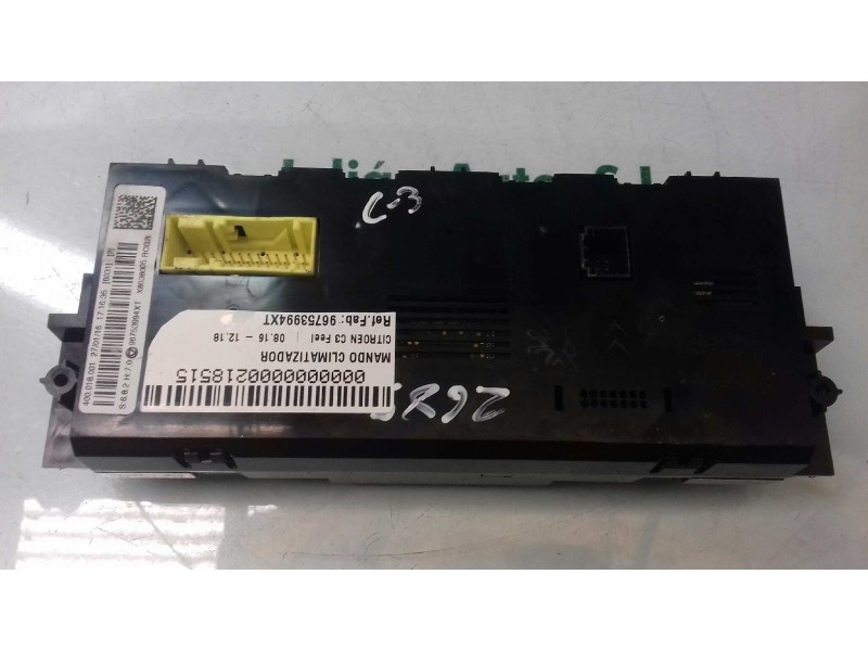Recambio de mando climatizador para citroen c3 feel referencia OEM IAM 96753994XT 400018001 BERH