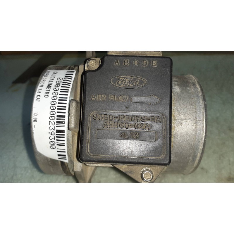 Recambio de caudalimetro para ford orion 1.6 cat referencia OEM IAM 93BB12B579BA  CONECTOR 4 PINES