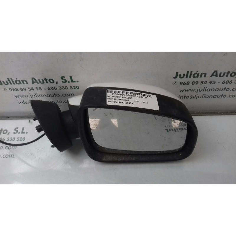 Recambio de retrovisor derecho para dacia sandero básico referencia OEM IAM 963017247R UAMT ELECTRICO