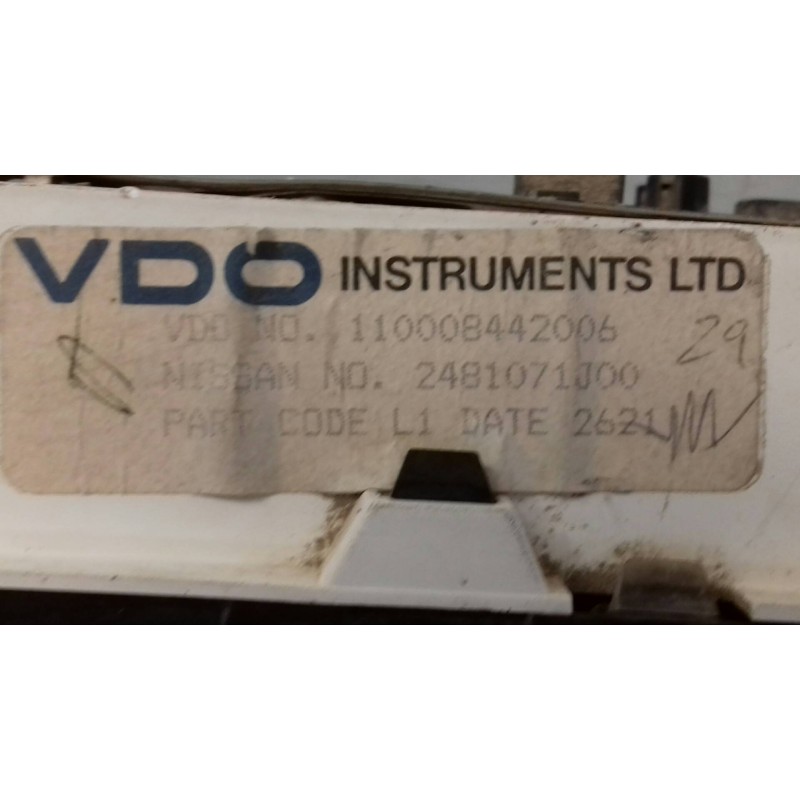 Recambio de cuadro instrumentos para nissan primera berl./familiar (p10/w10) lx berlina (p10) referencia OEM IAM 2481071J00 1100