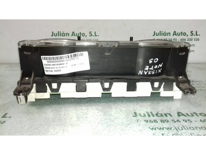 Recambio de cuadro instrumentos para nissan note (e11e) acenta referencia OEM IAM 9U00D 9U00D6101360 6101360