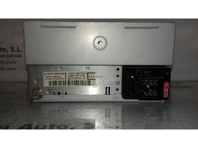 Recambio de sistema audio / radio cd para nissan note (e11e) acenta referencia OEM IAM 7645387318 BP538769667878 BLAUPUNKT
