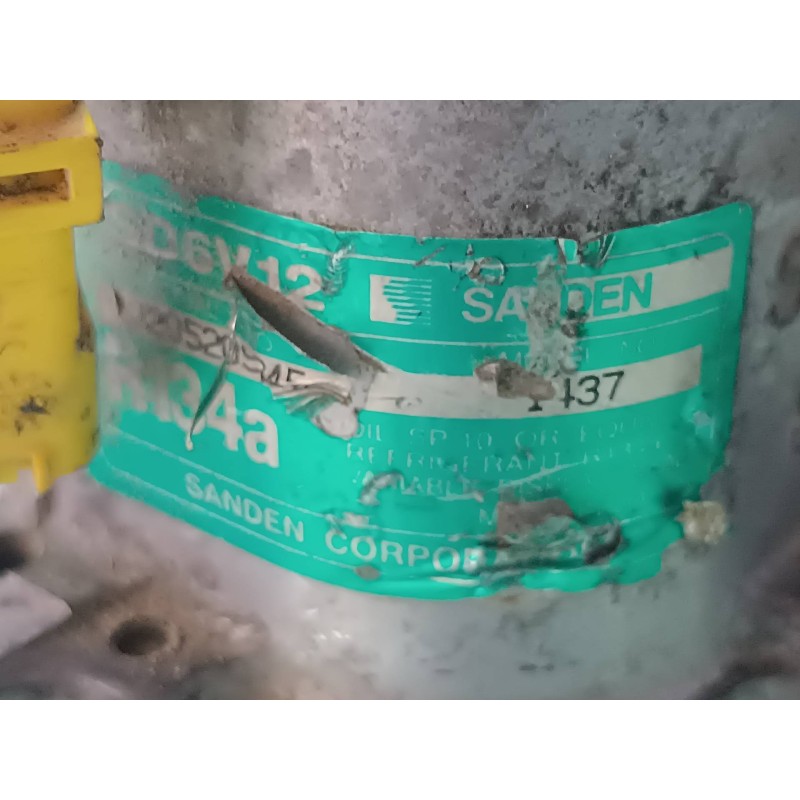 Recambio de compresor aire acondicionado para peugeot 307 (s1) xr clim plus referencia OEM IAM 9639078280 SD6V12 SANDEN