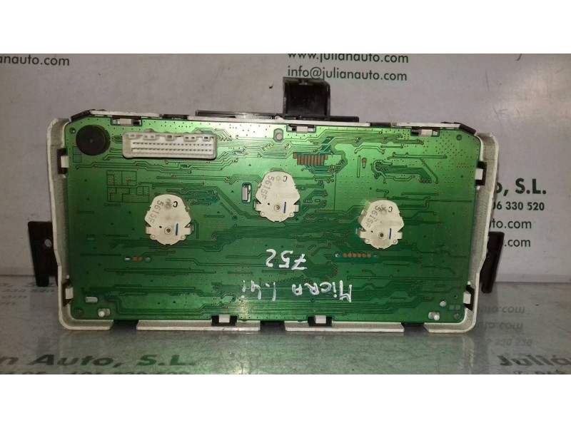 Recambio de cuadro instrumentos para nissan micra c+c (ck12e) tekna referencia OEM IAM BC60A 5Y03370 BC60A5Y03370