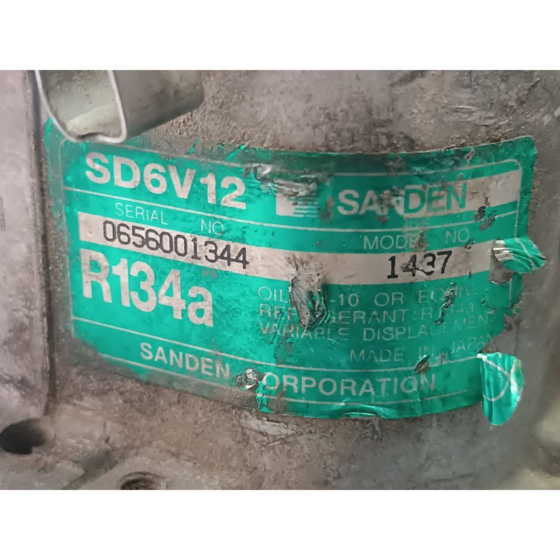 Recambio de compresor aire acondicionado para peugeot 307 break / sw (s1) sw referencia OEM IAM 9639078280 SD6V12 SANDEN