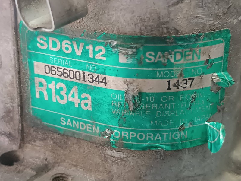 Recambio de compresor aire acondicionado para peugeot 307 break / sw (s1) sw referencia OEM IAM 9639078280 SD6V12 SANDEN