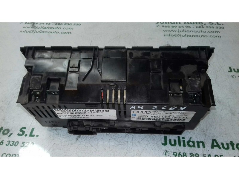 Recambio de mando climatizador para audi a4 berlina (8e) 2.0 tdi 16v (103kw) referencia OEM IAM 8E0820043AL KMM0102682 ZB KLIMAB