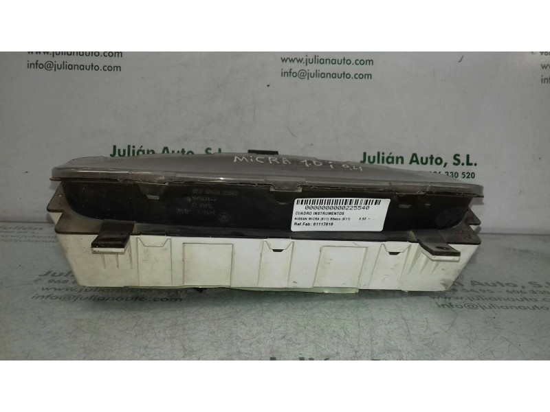 Recambio de cuadro instrumentos para nissan micra (k11) básico (k11) referencia OEM IAM 81117818 87001286 VDO