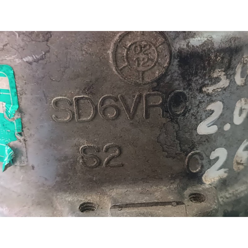 Recambio de compresor aire acondicionado para peugeot 307 break / sw (s1) sw referencia OEM IAM 9639078280 SD6V12 SANDEN