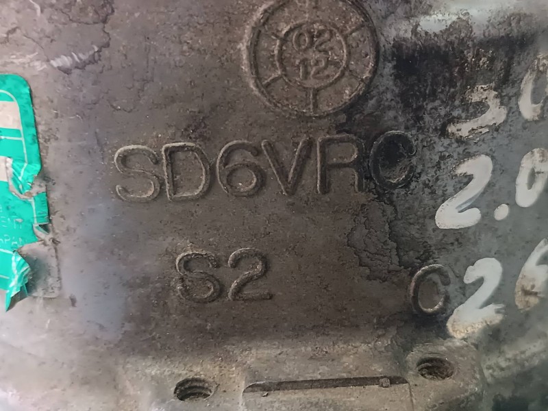 Recambio de compresor aire acondicionado para peugeot 307 break / sw (s1) sw referencia OEM IAM 9639078280 SD6V12 SANDEN