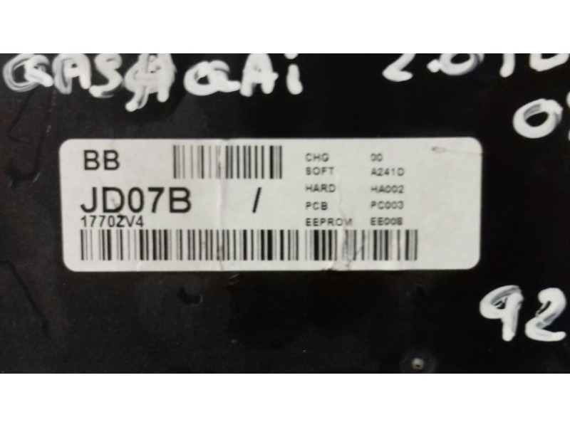 Recambio de cuadro instrumentos para nissan qashqai (j10) tekna referencia OEM IAM JD07B 1770ZV4 JD07B1770ZV4