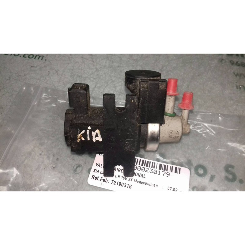 Recambio de valvula aire adicional para kia carens 1.8 16v ex monovolumen referencia OEM IAM 72190316  2 PINES Recambio de valvula aire adicional para kia carens 1.8 16v ex monovolumen referencia OEM IAM 72190316  2 PINES