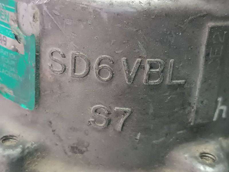 Recambio de compresor aire acondicionado para peugeot 206 berlina xs referencia OEM IAM 9655191580 SD6V12 SANDEN