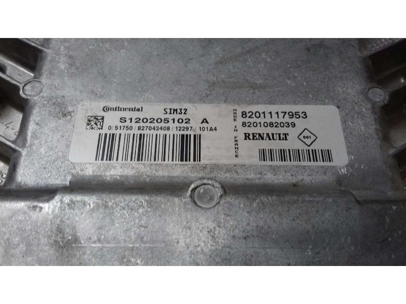 Recambio de centralita motor uce para dacia sandero básico referencia OEM IAM S120205102A 8201117953 KIT - CONTINENTAL
