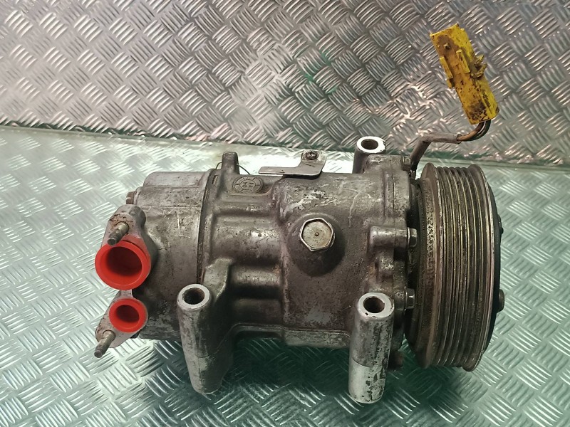 Recambio de compresor aire acondicionado para peugeot 206 berlina xs referencia OEM IAM 9655191580 SD6V12 SANDEN