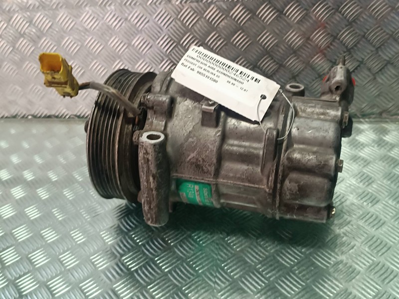 Recambio de compresor aire acondicionado para peugeot 206 berlina xs referencia OEM IAM 9655191580 SD6V12 SANDEN
