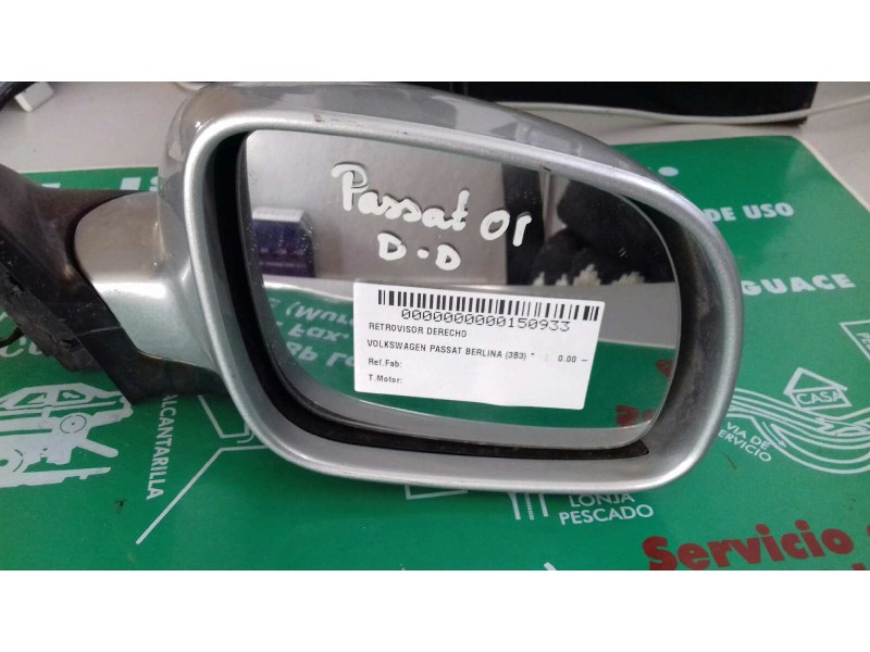 Recambio de retrovisor derecho para volkswagen passat berlina (3b3) referencia OEM IAM   ELECTRICO