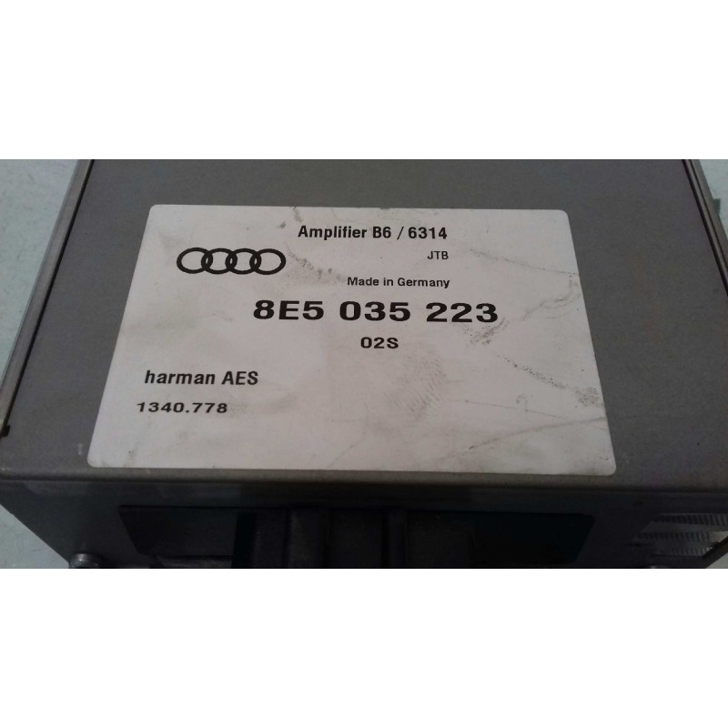Recambio de modulo electronico para audi a4 berlina (8e) 2.0 tdi 16v (103kw) referencia OEM IAM 8E5035223 1340778 HARMAN AES