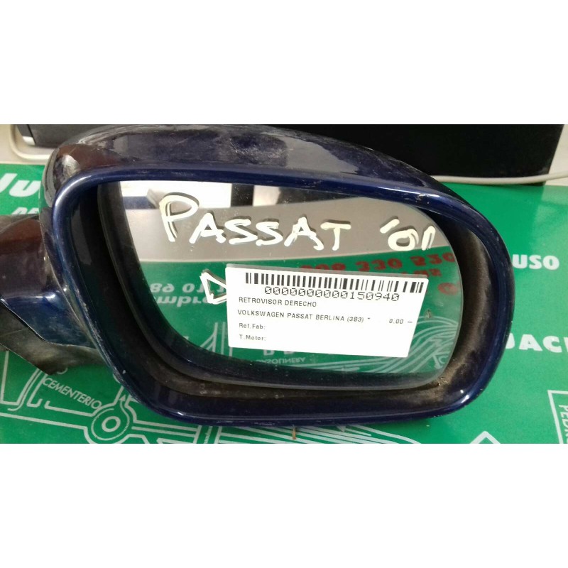 Recambio de retrovisor derecho para volkswagen passat berlina (3b3) referencia OEM IAM   ELECTRICO