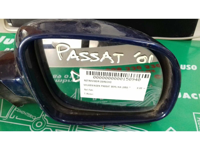 Recambio de retrovisor derecho para volkswagen passat berlina (3b3) referencia OEM IAM   ELECTRICO