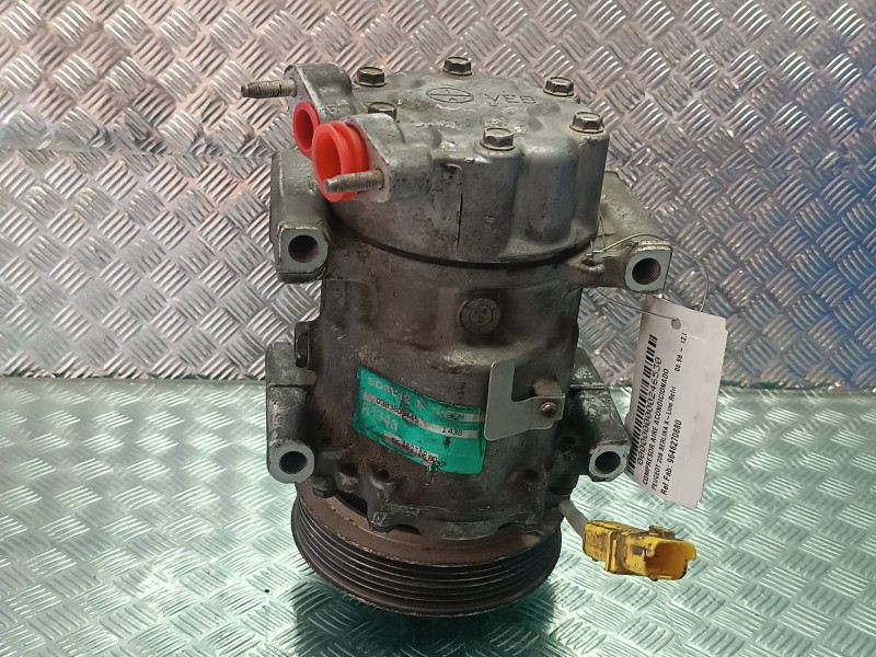 Recambio de compresor aire acondicionado para peugeot 206 berlina x-line refri referencia OEM IAM 9646270880 SD6V12 SANDEN