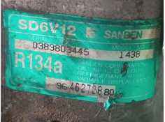 Recambio de compresor aire acondicionado para peugeot 206 berlina x-line refri referencia OEM IAM 9646270880 SD6V12 SANDEN 2