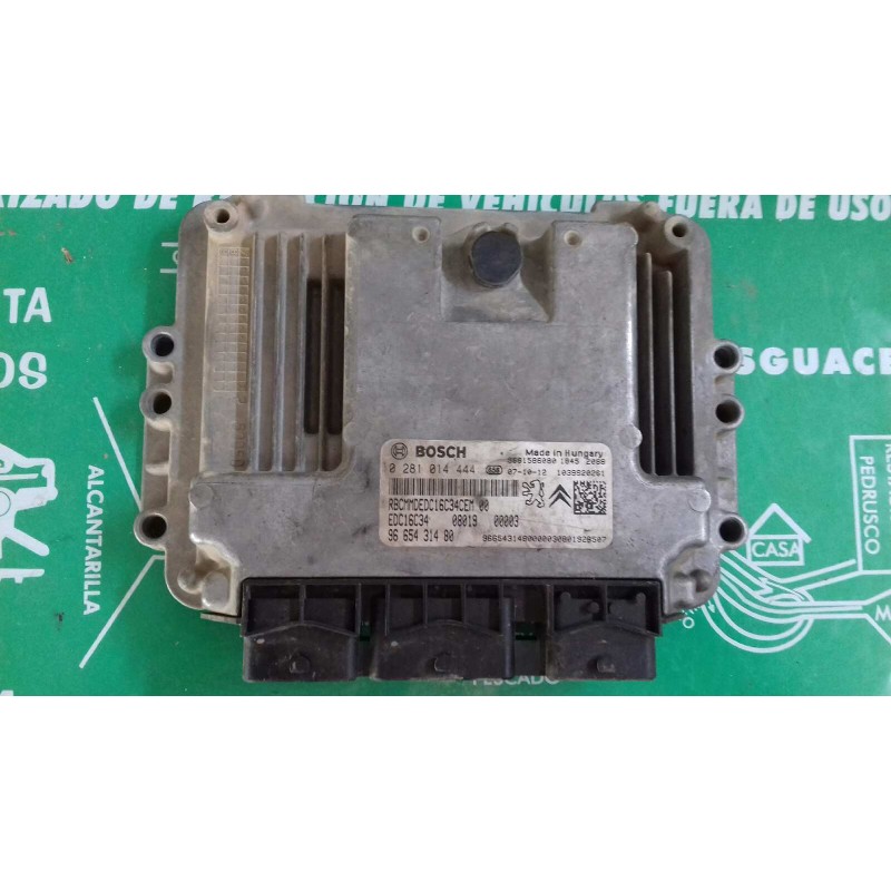 Recambio de centralita motor uce para peugeot bipper básico referencia OEM IAM 9665431480 0281014444 KIT - BOSCH