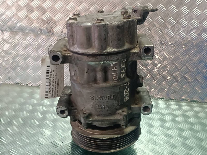 Recambio de compresor aire acondicionado para peugeot 206 berlina x-line refri referencia OEM IAM 9646270880 SD6V12 SANDEN