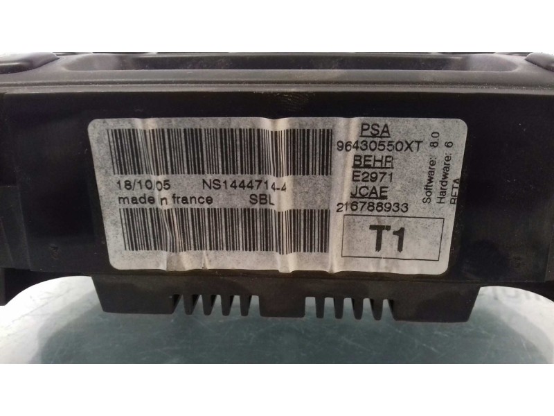 Recambio de mando climatizador para peugeot 206 sw xs referencia OEM IAM 96430550XT 216788933 BEHR