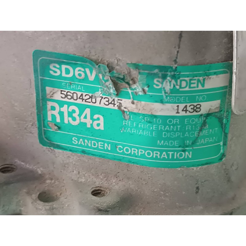 Recambio de compresor aire acondicionado para peugeot 307 cc (s1) 2.0 referencia OEM IAM SD6V12 SD6V12 SANDEN