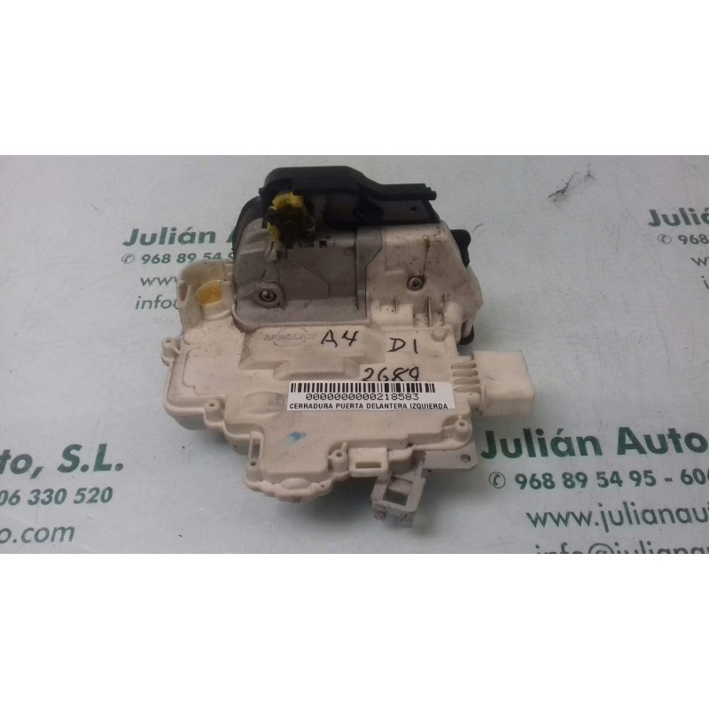 Recambio de cerradura puerta delantera izquierda para audi a4 berlina (8e) 2.0 tdi 16v (103kw) referencia OEM IAM 8E1837015AA 5+