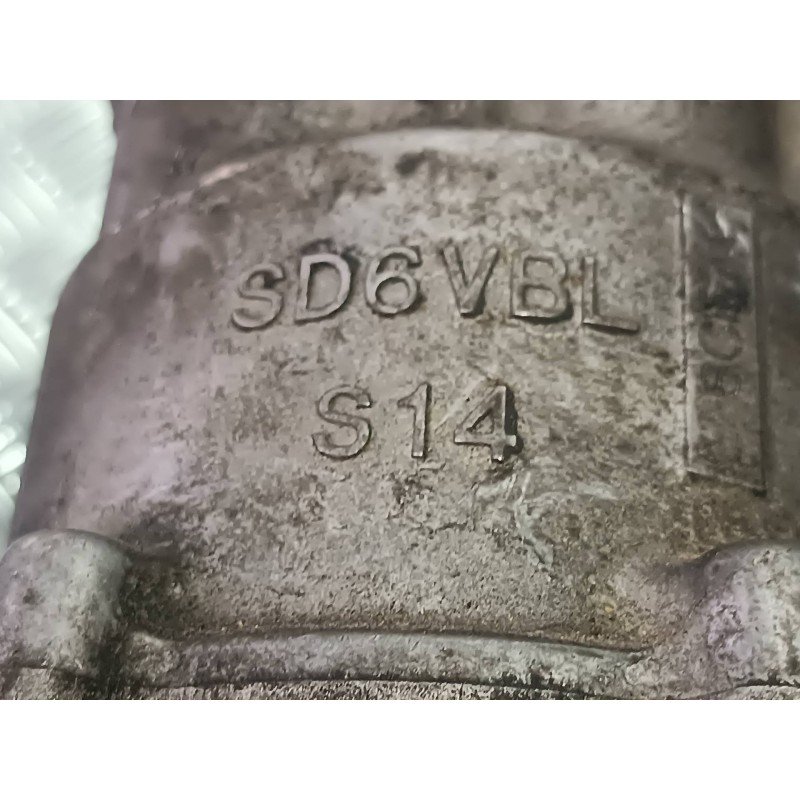 Recambio de compresor aire acondicionado para citroen c3 1.4 hdi exclusive referencia OEM IAM 9655191680 SD6V12 SANDEN