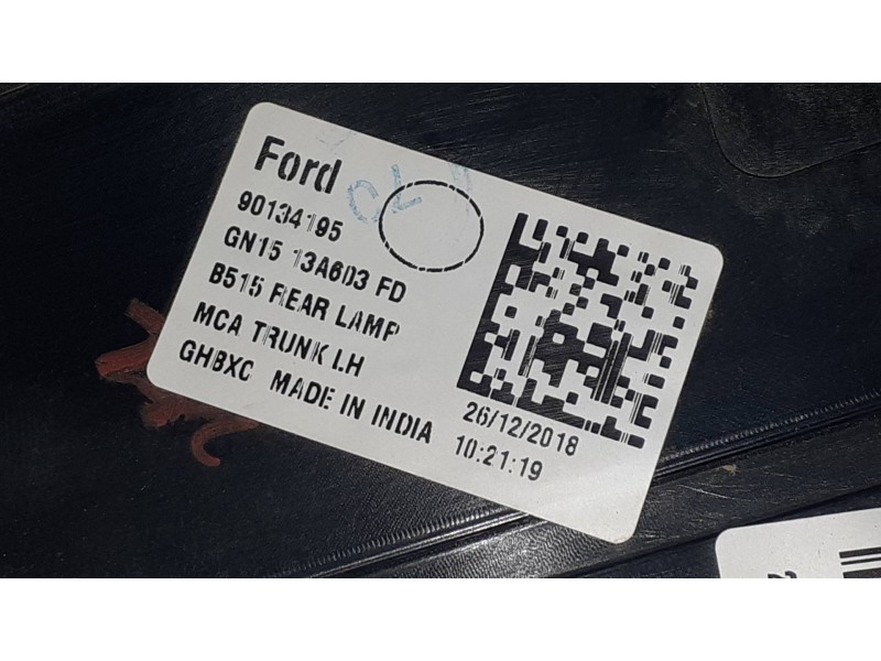 Recambio de piloto trasero izquierdo interior para ford ecosport (cr6) titanium referencia OEM IAM GN1513A603FD 90134195 VALEO