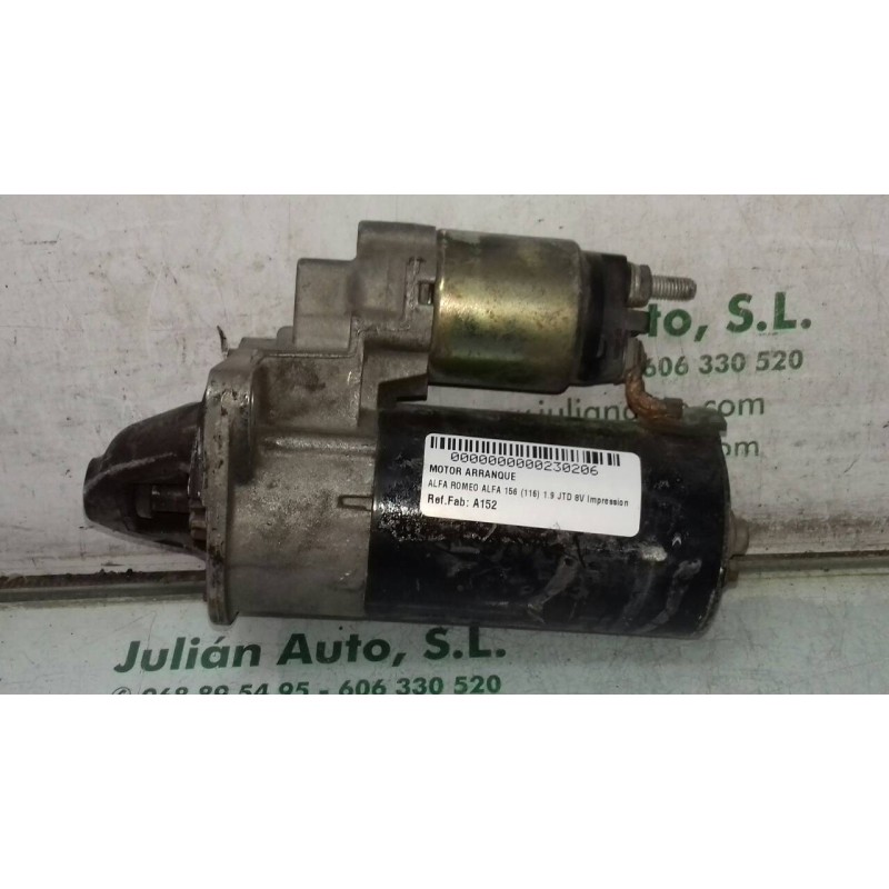 Recambio de motor arranque para alfa romeo 156 (116) 1.9 jtd 8v impression referencia OEM IAM A152 0001108202 BOSCH