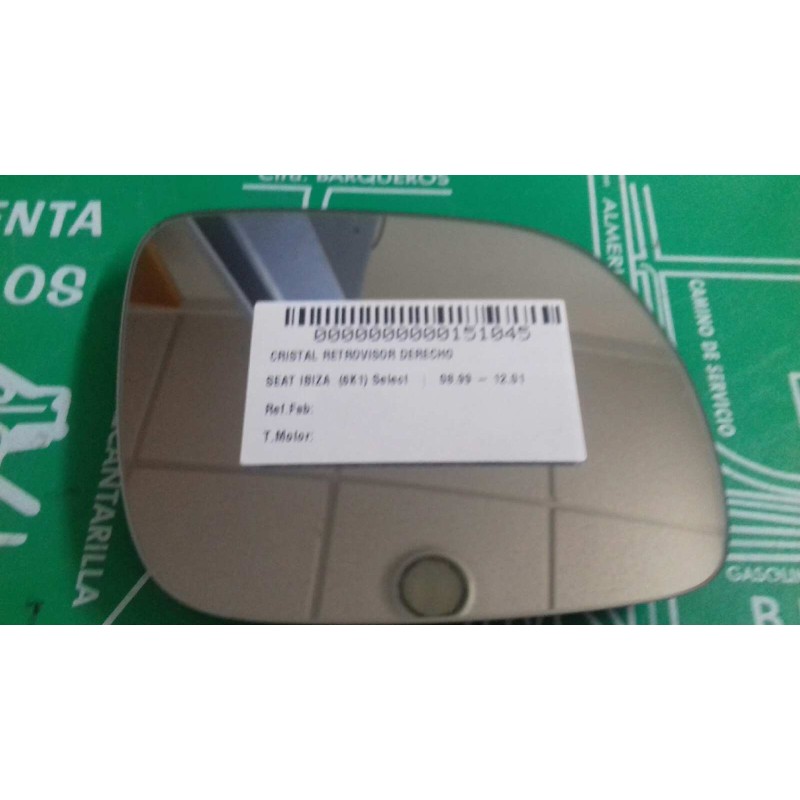 Recambio de cristal retrovisor derecho para seat ibiza (6k1) select referencia OEM IAM   MANUAL