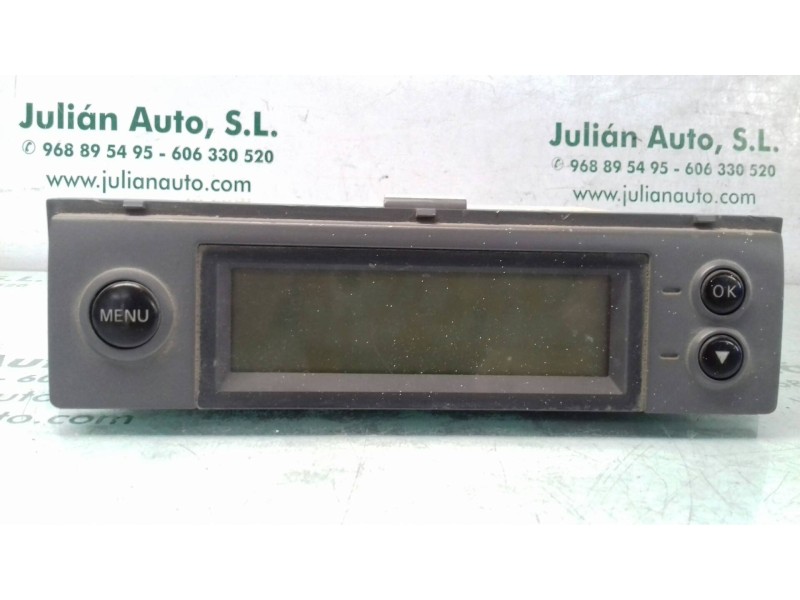 Recambio de pantalla multifuncion para nissan micra (k12e) acenta referencia OEM IAM AX601 AX6013120674 3120674